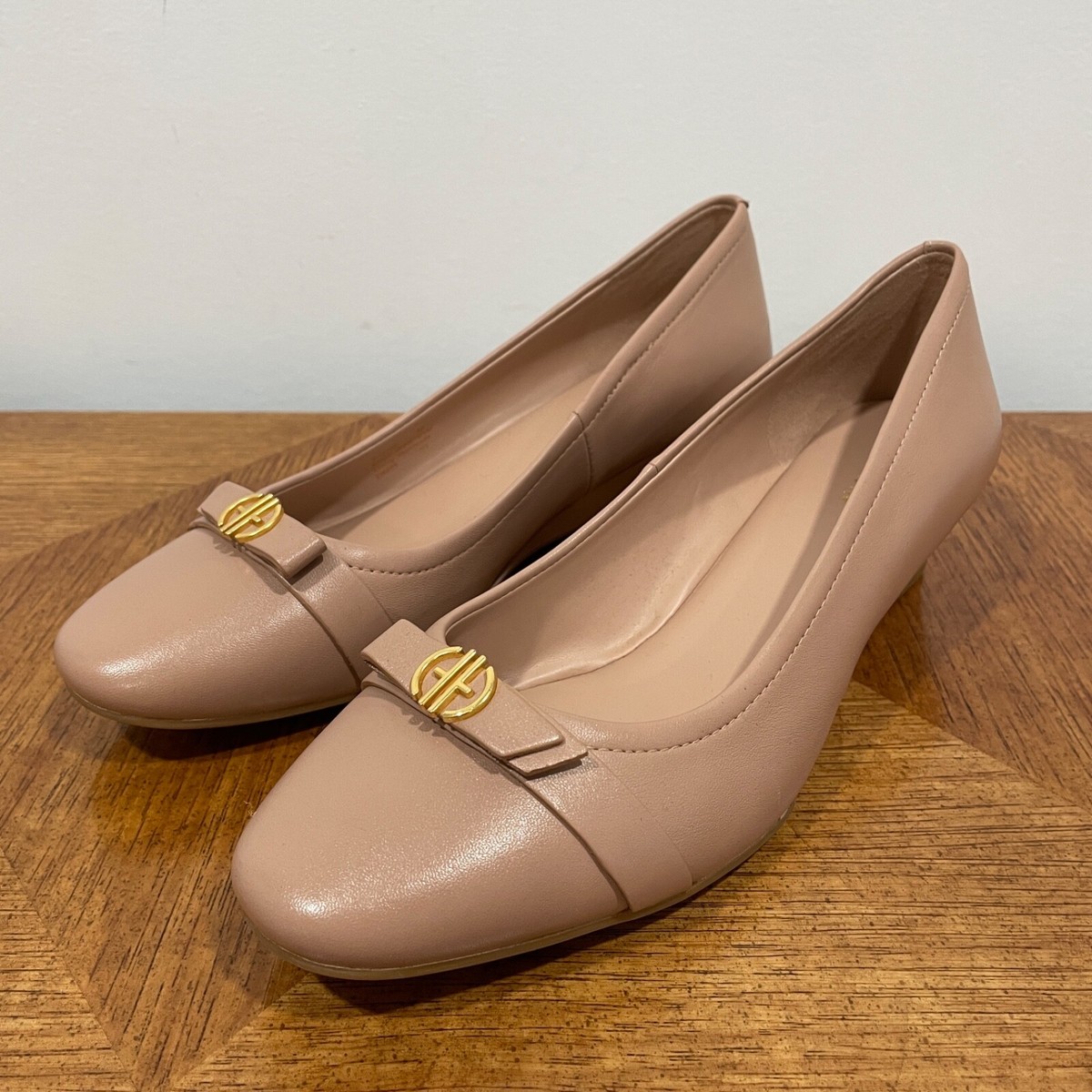 Cole Haan Womens Malta Wedge Heel Shoes 8B Blush Leather Cole Haan Womens Malta Wedge Heel Shoes 8B Blush Leather
