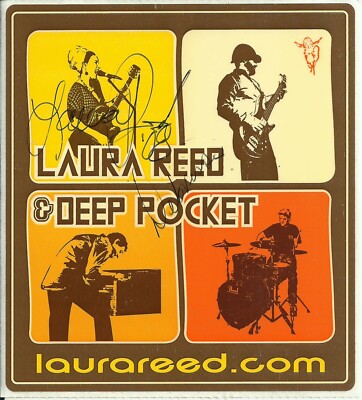 Laura Reed & Debrissa McKinney - Original Autograph Signed Promo Sticker