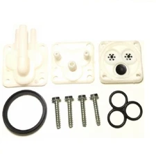 Combo GM Windshield Washer Pump Repair Kit w/ 90° & Straight Fitting Plates