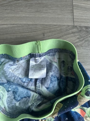 Star Wars Boys Pajama Bottom Pants Size 6 Blue And Green Baby Yoda - Picture 4 of 5