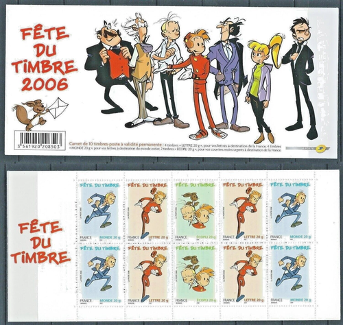 FRANCIA 2006 GIORNATA DEL FRANCOBOLLI FUMETTI LIBRETTO NUOVI MNH** (C.G)