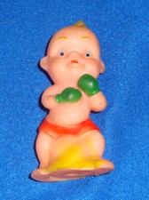 Vintages Kiddie Prod Taiwan Rubber Squeak Toy Boxer