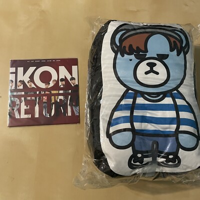 #64 iKON Return Japan CD Jacket Type C & Krunk Jinhwan Jay Cushion Official MD