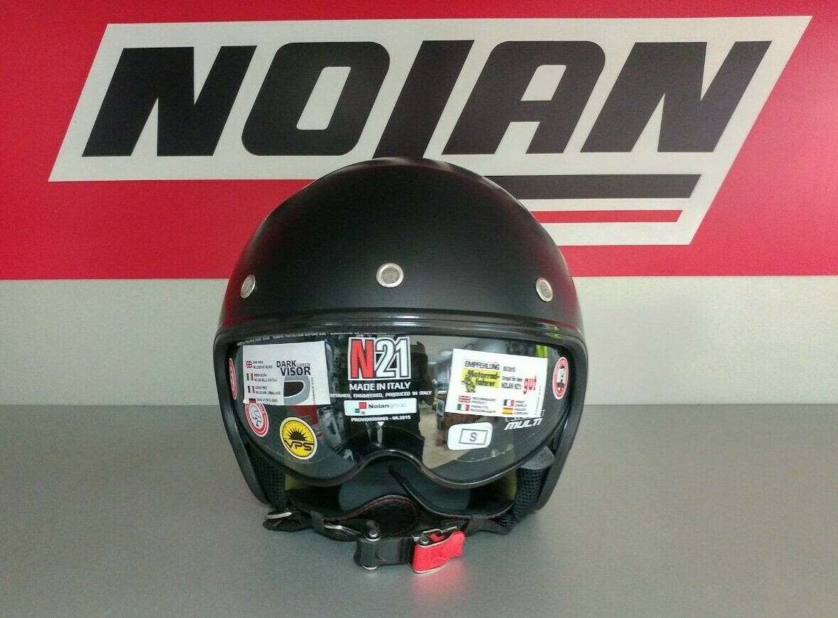 NOLAN N21 DURANGO 007 FLAT BLACK OPEN FACE MOTORCYCLE HELMET - Main Image