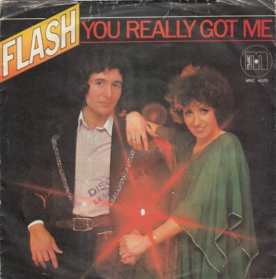 FLASH YOU REALLY GOT ME 1978 RECORD GERRMANY 7'' PS