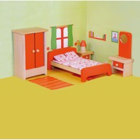 Kinder Holz Schlafzimmerset Puppenhaus MöBel & Puppen Puppenstube ZubehöR 90612