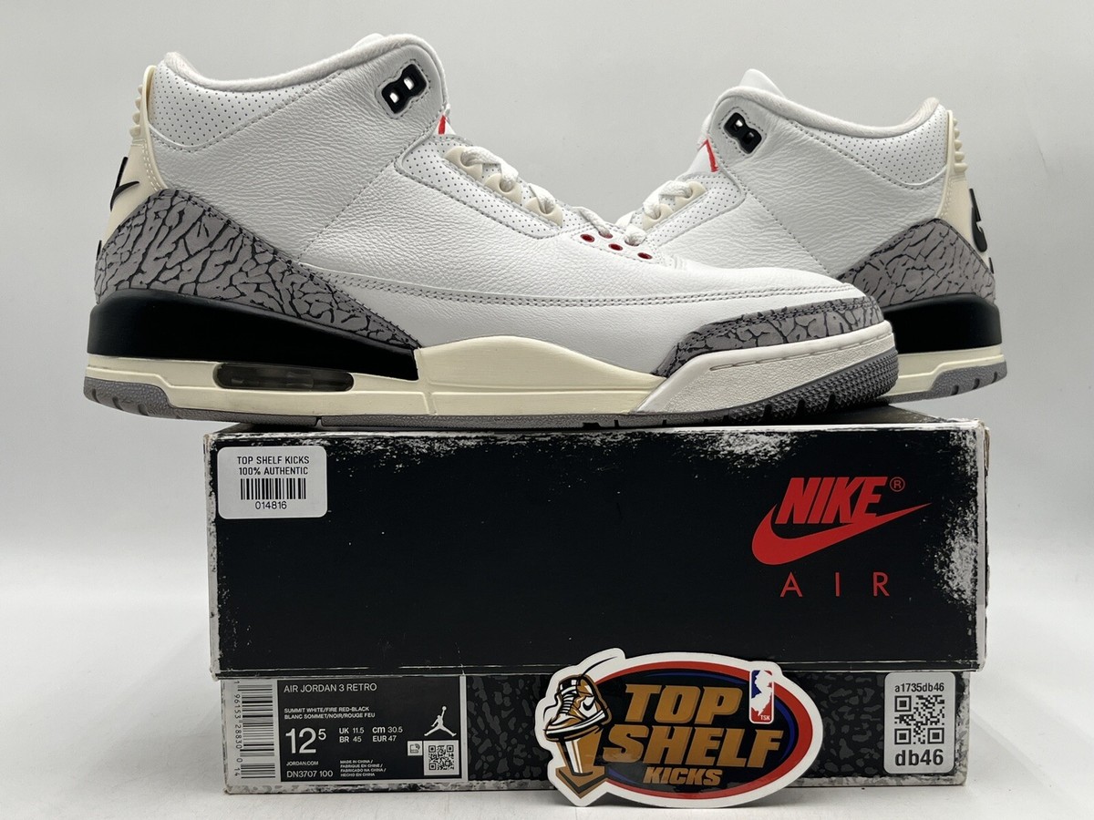Nike Air Jordan III 3 Retro White Cement Reimagined Size Nike Air Jordan III 3 Retro White Cement Reimagined Size