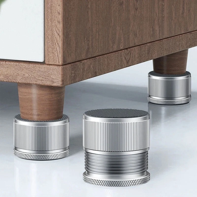 Furniture Riser Adjustable Heavy Duty Bed Table Sofa Chair Riser Feet Lift 4PCS - image 2 of 4