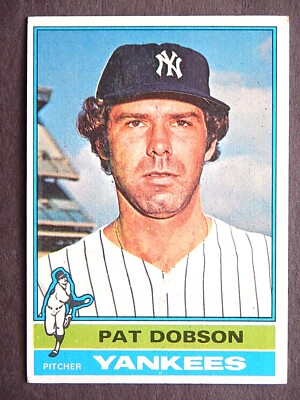 Pat Dobson #296 Topps 1976 Baseball Card (New York Yankees) VG