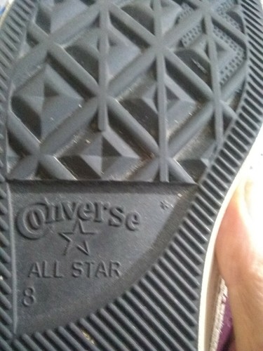 Ladies Leather Converse all star trainers size 8 - Picture 2 of 8