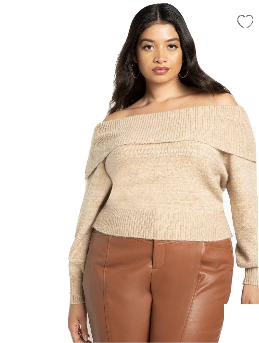 tan sweater plus size