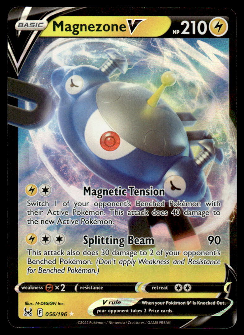 Pokemon TCG SWSH11: Lost Origin #056/196 Magnezone V NM