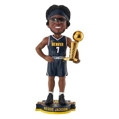 Reggie Jackson Denver Nuggets 2023 NBA Champions Bobblehead NBA Basketball