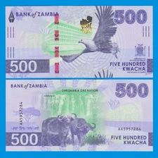 Zambia 500 Kwacha P 67 New 2024 (2025) UNC