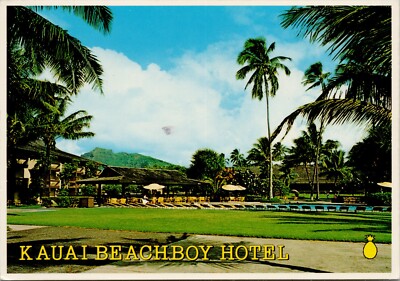 6x4'' Postcard Hawaii - Kauai Beachboy Hotel - Coconut Plantation