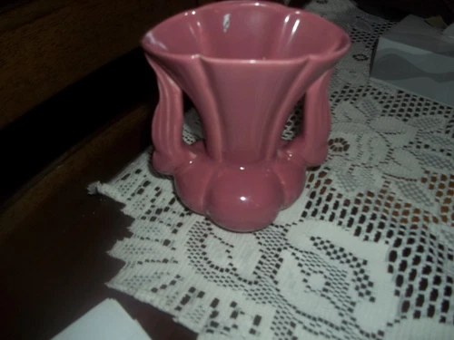 Vintage Niloak Ozark Dawn Double Winged Handle Ceramic Vase