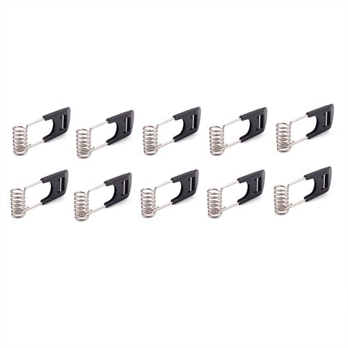 10 Pcs Black Spring Accessories Metal Clips Lighting Springs - Picture 8 of 12