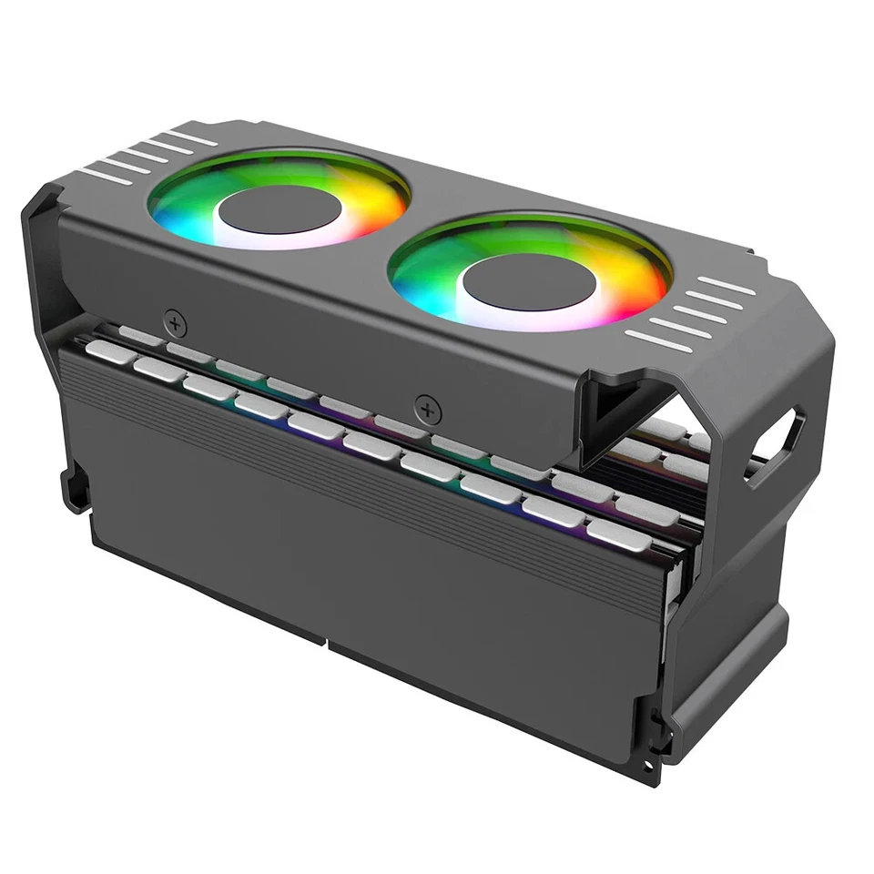 Refrigerador de memória RAM 1000-4500 RPM RAM radiador ARGB sincronização ventilador de refrigeração para DDR2/3/4/5 - Imagem 3 de 4