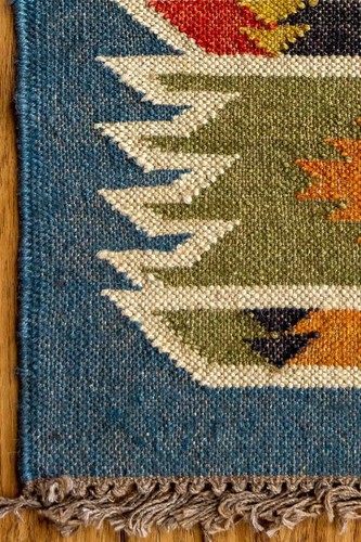 Alfombra Kilim Multicolor Lana Vintage Corredor Yute Tejido a Mano Alfombra Zona Oriental - Imagen 2 de 4