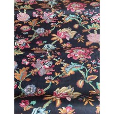 Vintage Upholstery Chintz Multicolor Large Scale Floral Indienne Jacobean BTY