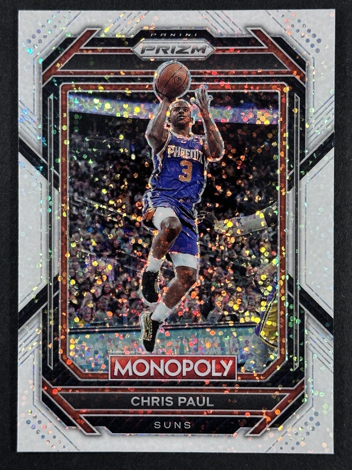 2022-23 Panini Prizm Monopoly Chris Paul White Sparkle SSP #70