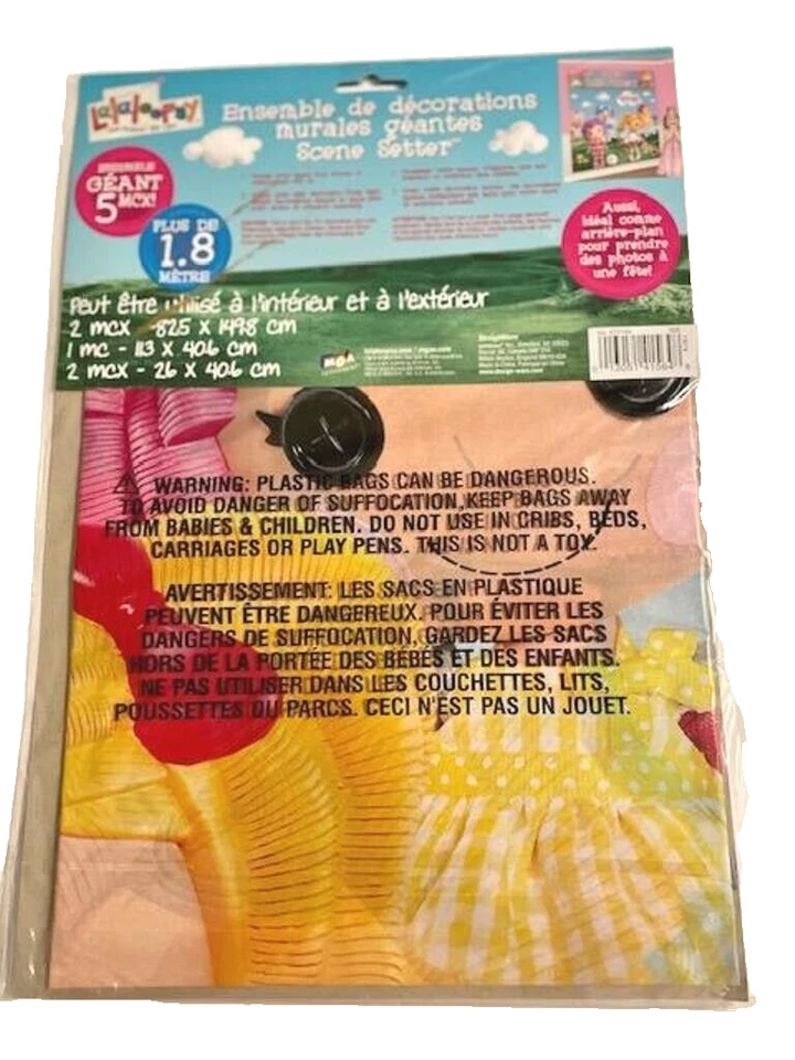 Lalaloopsy Feliz Cumpleaños Fiesta Decoración Pared Kit Póster Escena Setter Difícil de Encontrar Foto 3 de 3