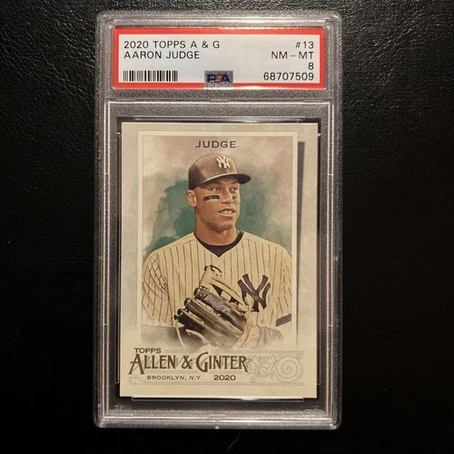 Aaron Judge 2020 Topps Allen & Ginter's Card #13 MLB New York Yankees PSA 8