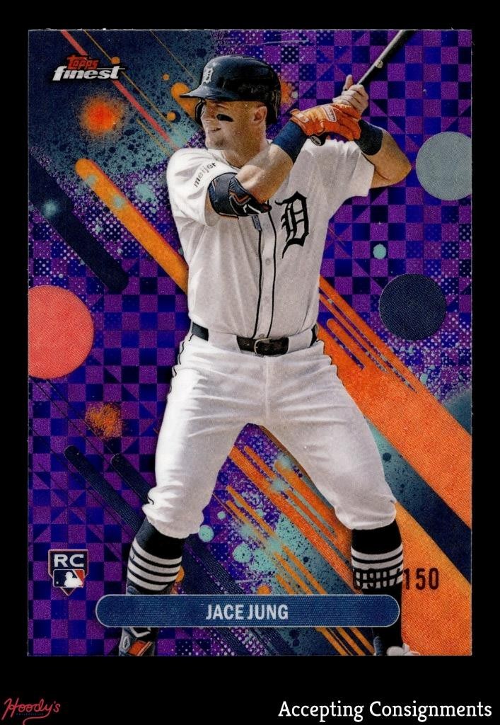 2025 Finest Purple Checkerboard Refractors #29 Jace Jung RC Rookie 090/150