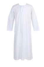 Boys Youth Madrasa Omani Thobe Quality Emirati Style WHITE Jubba