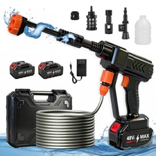 Cordless Pressure Washer Gun, Battery Power Washer 970PSI High Pressure Handheld