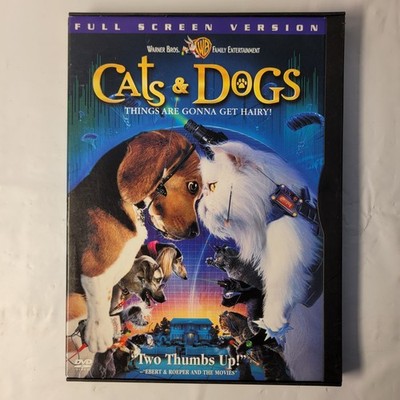 Warner Bros Cats & Dogs DVD Kids Family Live Action Full Screen 2001