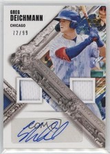 2022 Diamond Kings DK Material Signatures Gold 72/99 Greg Deichmann Auto 0e3u