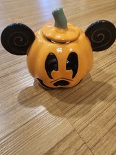 Disney Mickey Mouse Pumpkin Ceramic Candle Holder Mini Tealight Small