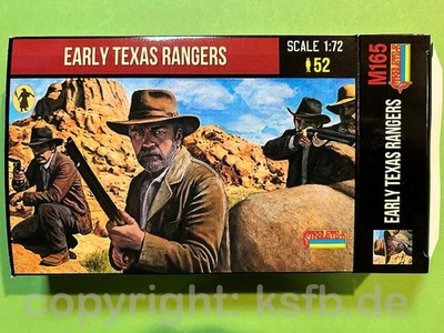 NEU 1:72 Strelets M165 Wilder Westen frühe Texas Ranger Cowboys Figuren Trapper
