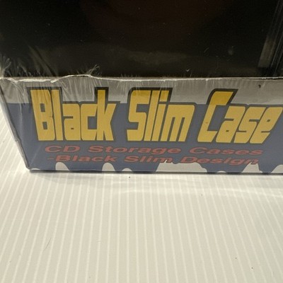 NEW Value Disk 100 Pack Black Slim Jewel Case CD DVD Storage Black Slim Design 