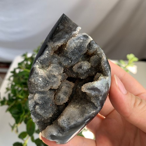 285g Druzy Sphalerite Freeform Point Stone Metallic Sparkle Crystal Geode Decor - Imagen 2 de 10