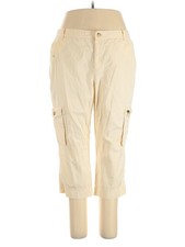 Lauren by Ralph Lauren Women Ivory Cargo Pants 16
