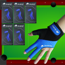       RHINO BILLIARDS GLOVE   BLUE   LEFT HAND   SIZE M   SLIP FREE CONTROL     