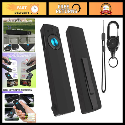 2 Pack Silicone Flashlight Holster with Clip & Lanyard - Outdoor Camping Gear