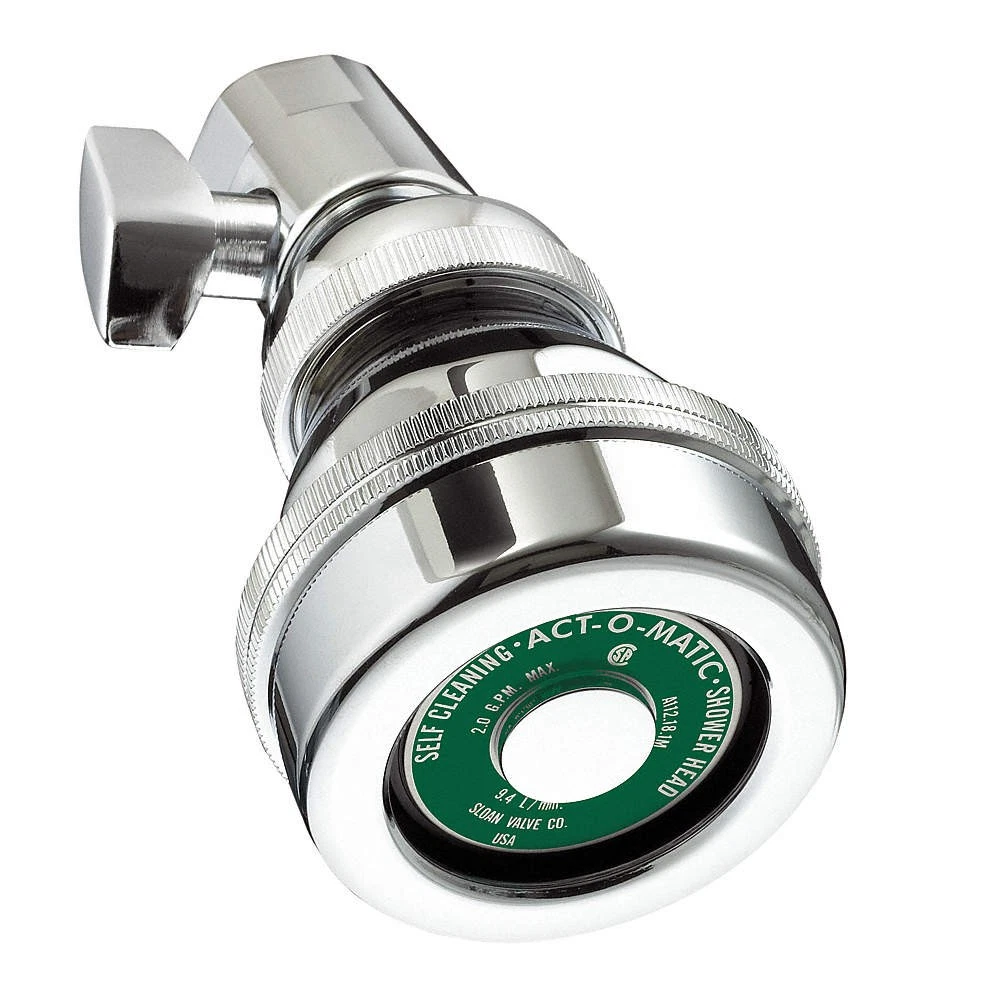 SLOAN AC11-2.0 Shower Head,Cylinder,2.0 gpm 4FEZ4
