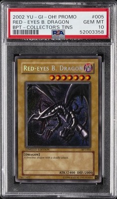 2002 YU-GI-OH! PROMO BPT-COLLECTOR'S TINS #005 RED-EYES B. DRAGON