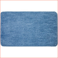 Badezimmerteppich Rutschfest Waschbar SaugfäHig 40X60 Cm Blau Badteppich