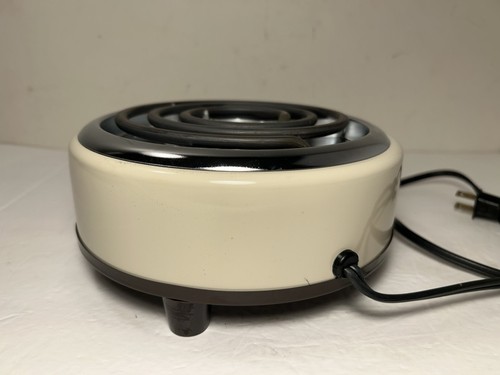 Vintage Extra Burner Hot Plate By Munsey FB-1 Almond Made in USA 1100 Watts - Picture 8 of 14