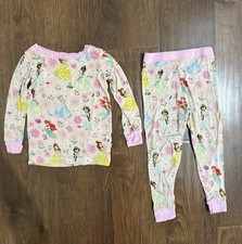 Little Sleepies Disney Princess Pajama 2PC Pink Bamboo Toddler 18-24M Retired