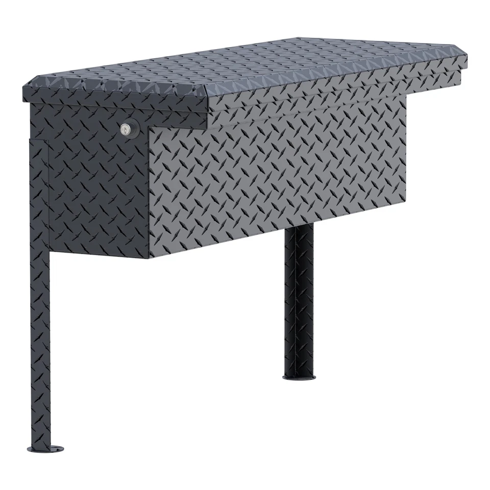 UWS 36" Truck Side Tool Box w/ Low Profile Heavy Packaging Matte Black Aluminum - Imagem 4 de 4