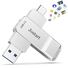 USB C Flash Drive128GB, High Speed USB 3.2 Memory Stick, 500MB/s USB C Thumb ...