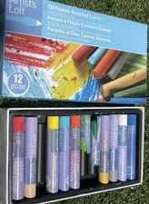 Artist  s Loft Oil Pastels 12 Assorted Colors   Partial Used Set