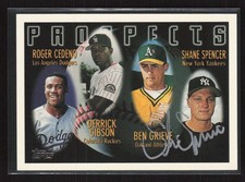 1996 Topps #436 Shane Spencer RC - On Card Auto - TTM! Silver Ink RC