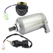 Starter w/Relay & Ignition Switch for Yamaha Warrior 350 Model 3(Warrior 02-03)