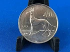 MALTA - 1 Lira 1977 -  Maltese Hunting Dog  - 0.925 SILVER - 5,66g  RARE (A3/10)